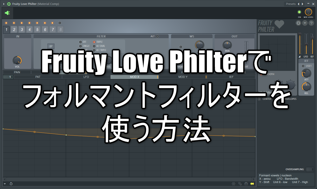 Laboratorium Vertrappen Afzonderlijk How to use formant filters with Fruity Love Philter-Chillout with Beats