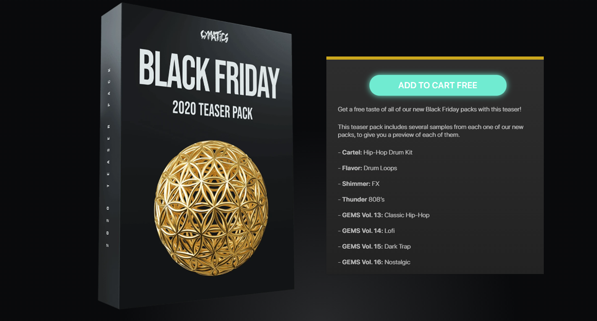 Free] FREE Black Friday Pack released on Cymatics-Chillout with Beats