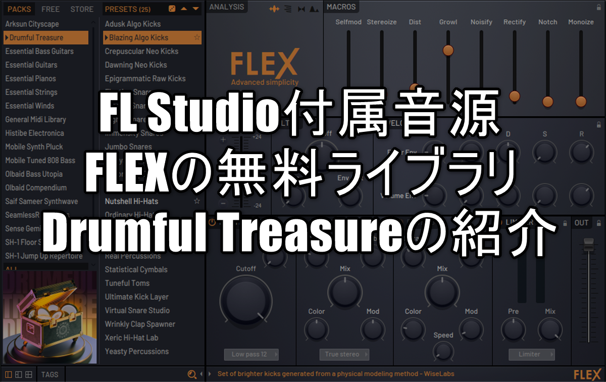 Представляем Drumful Treasure, бесплатную библиотеку FLEX, входящую в  состав FL Studio -- Chillout with Beats