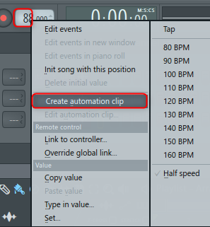 How to control the speed (BPM) of a song in FL Studio with automation  --Chillout with Beats